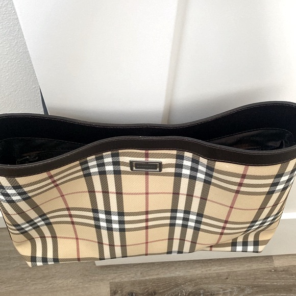 EUC [Burberry] Nova Check Signature Vintage Plaid Shoulder Bag w/ Dust Bag! - Picture 6 of 15